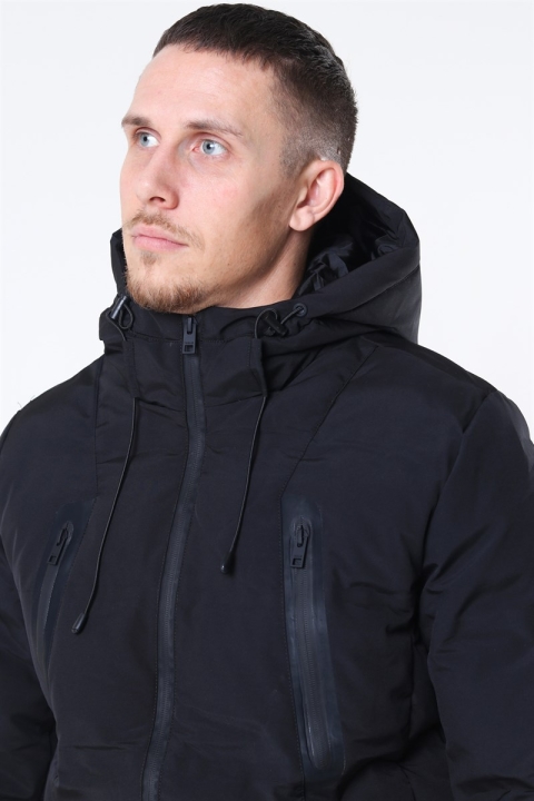 Solid Manto Kurtki Black