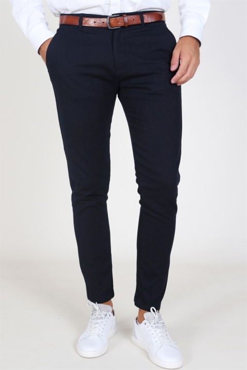 Tailored & Originals Nox Frederic Spodnie Navy Melange