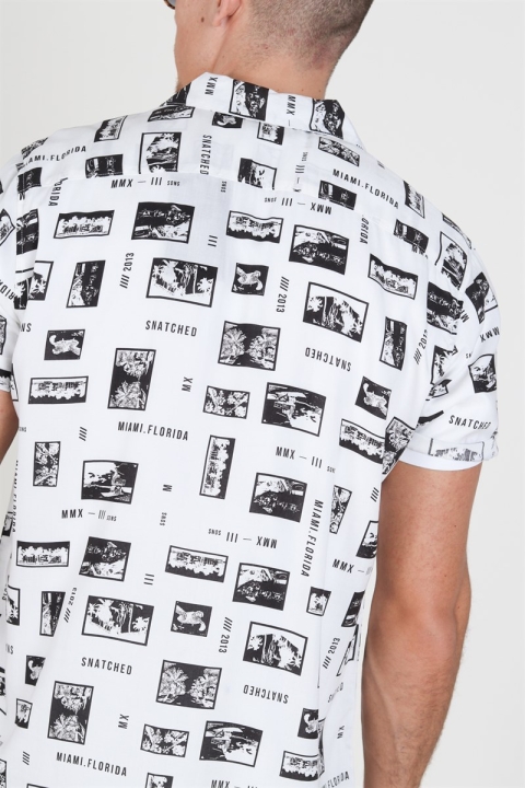 Only & Sons Oliver SS Printed Koszule White