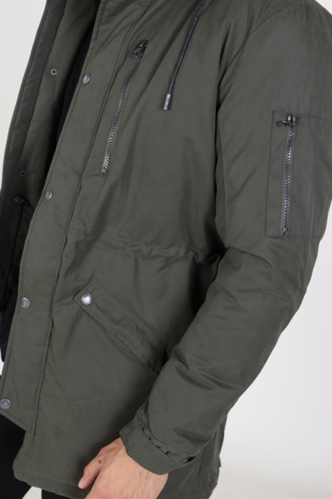 Only & Sons Klaus Parka Kurtki Forest Night