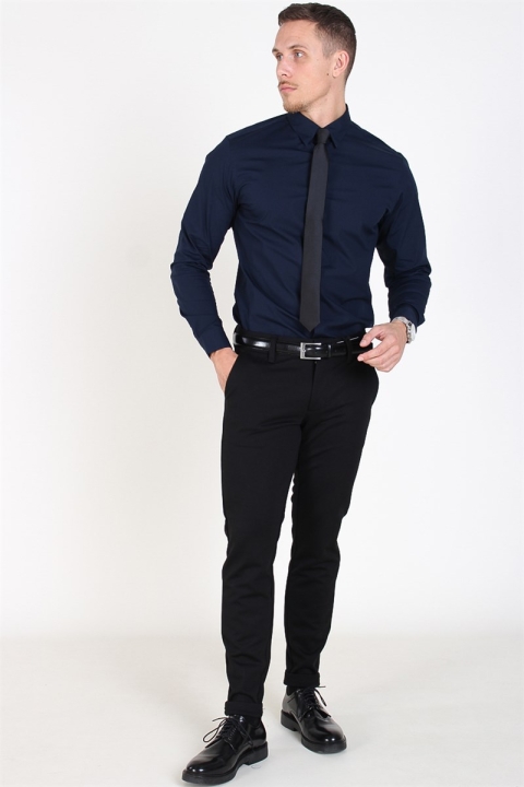 Selected Slim-Michigan LS Koszule Navy Blazer