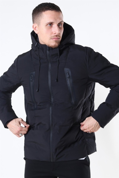 Solid Manto Kurtki Black
