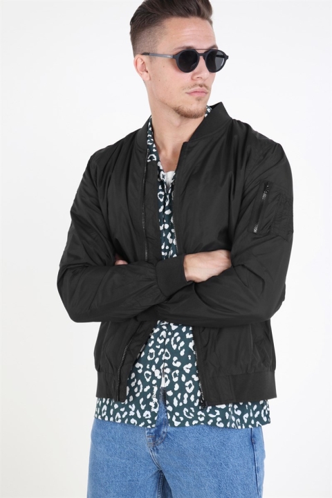 Urban Classics Light Bomber Kurtki Black