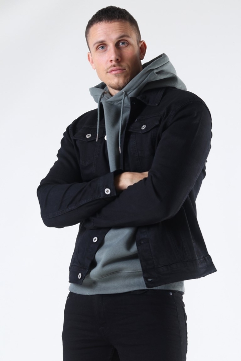 Solid Peyton Denim Kurtki Black Denim