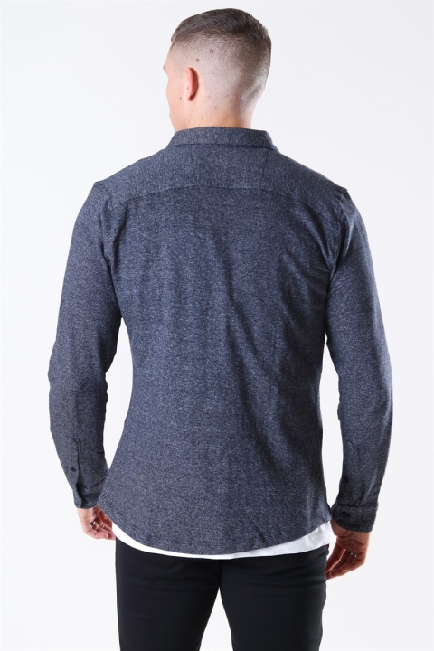 Only & Sons Gabriel LS Strikket Koszule Dark Navy