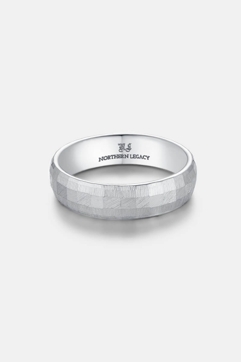 Northern Legacy Siempre Cushion Band Pierścień Silver