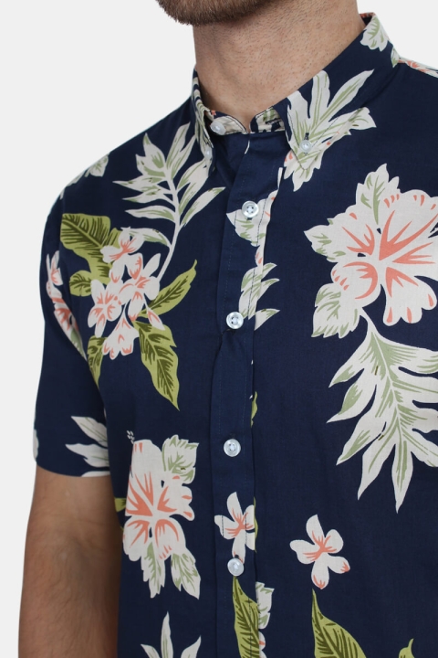 Kronstadt Johan Exotic S/S Koszule Navy