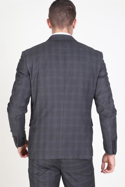 Lindbergh Checked Men's Garnitur Check Grey