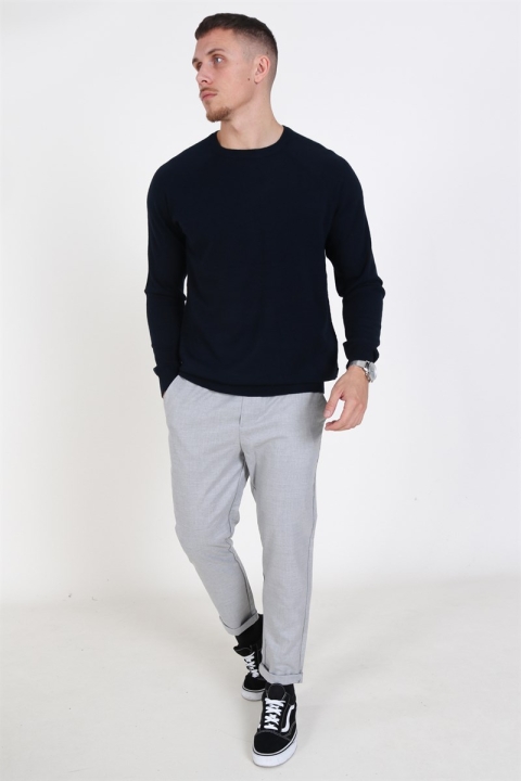 Only & Sons Mikkel Soft Crew Raglan Dzianina Dark Navy