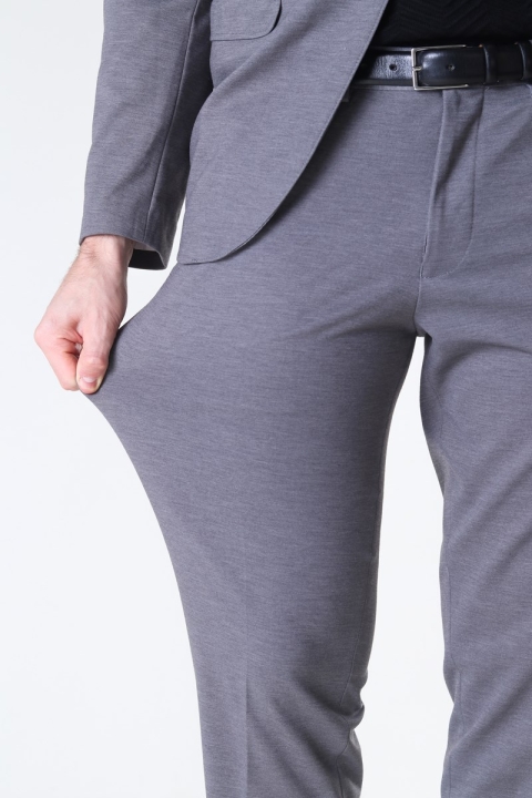 Selected Slim Jim Flex Spodnie Light Grey Melange