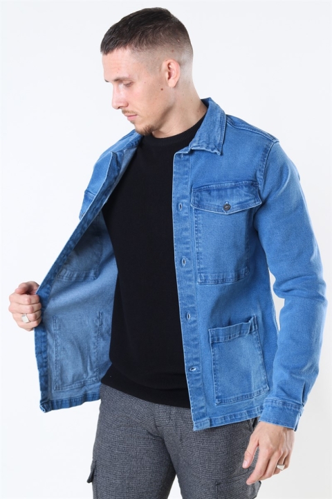Denim Project Denim Over Kurtki Medium Blue