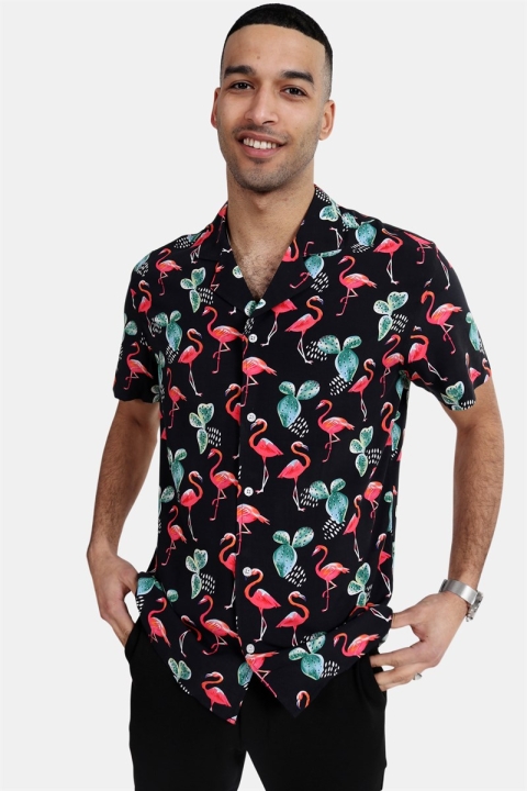 Clean Cut Cactus Bowling Koszule Black