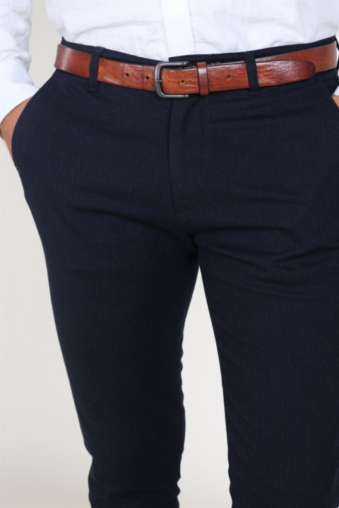 Tailored & Originals Nox Frederic Spodnie Navy Melange