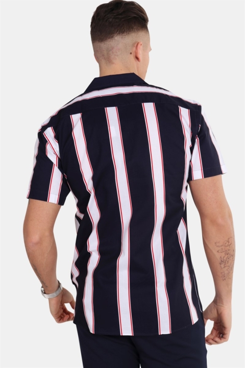 Kronstadt Cuba S/S Gr.89 Koszule Navy/White/Red
