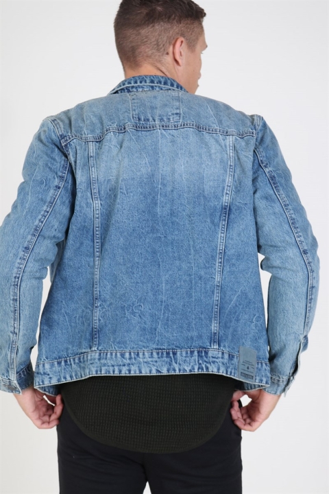 Only & Sons Coin Trucker Kurtki Blue Denim