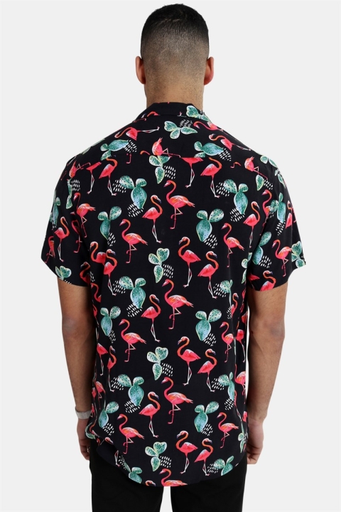 Clean Cut Cactus Bowling Koszule Black