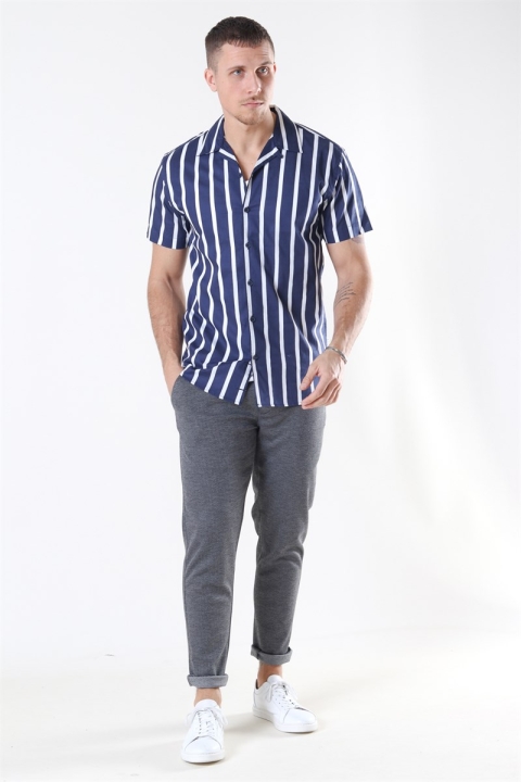 Kronstadt Cuba Koszule Gr. 87 S/S Dark Blue/White