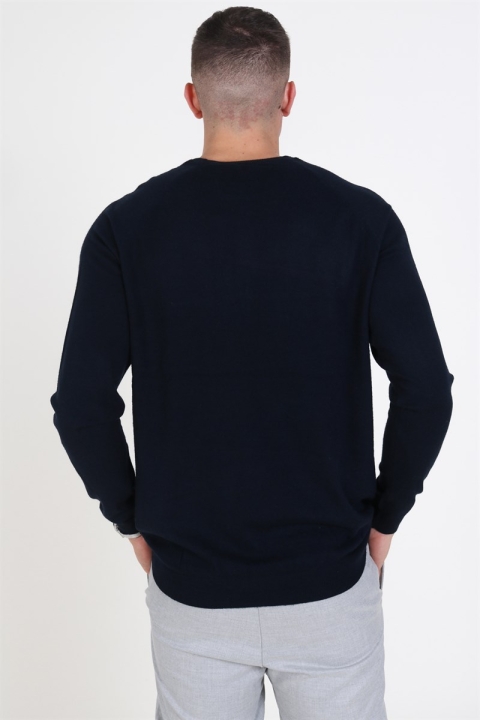 Only & Sons Mikkel Soft Crew Raglan Dzianina Dark Navy