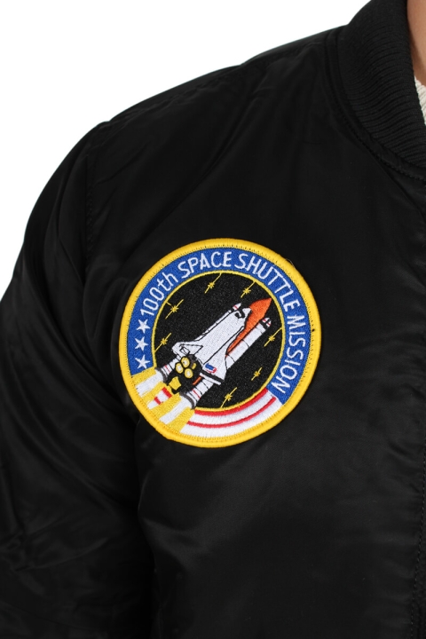 Alpha Industries MA-1 VF NASA Bomber Kurtki Black
