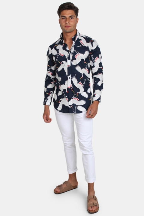 Clean Cut Sälen 56 L/S Koszule Navy