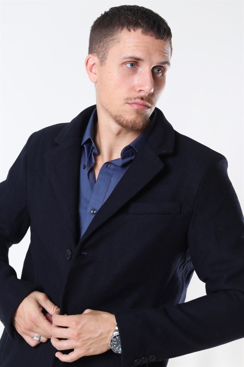 Tailored & Originals Sonny Plain Kurtki Insignia Blue