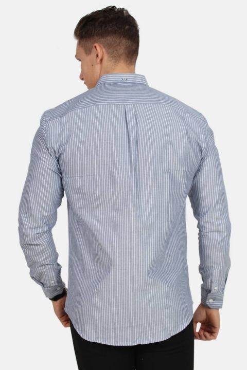 Kronstadt Johan Oxford Big Stripe Koszule Navy