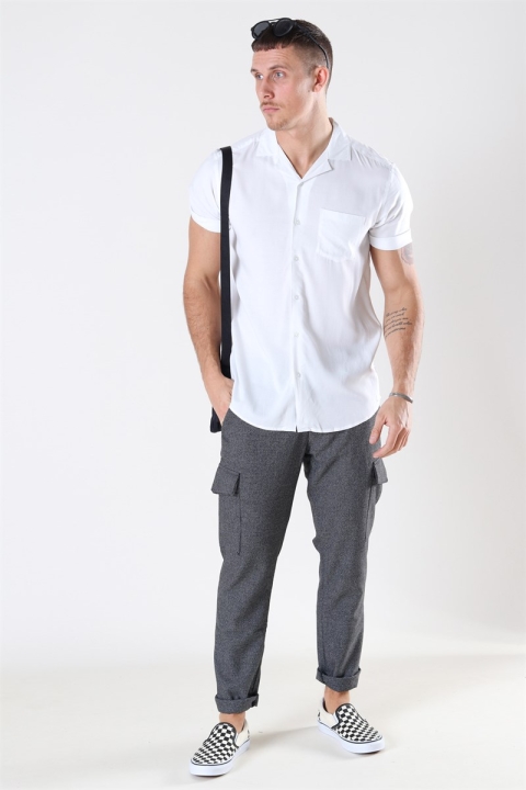 Only & Sons Silo Solid Viscose Koszule White