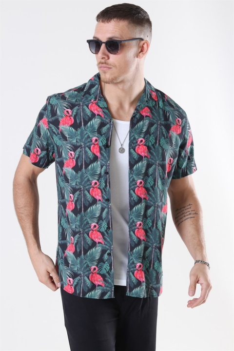 Clean Cut Theo Bowling Koszule S/S Theo AOP