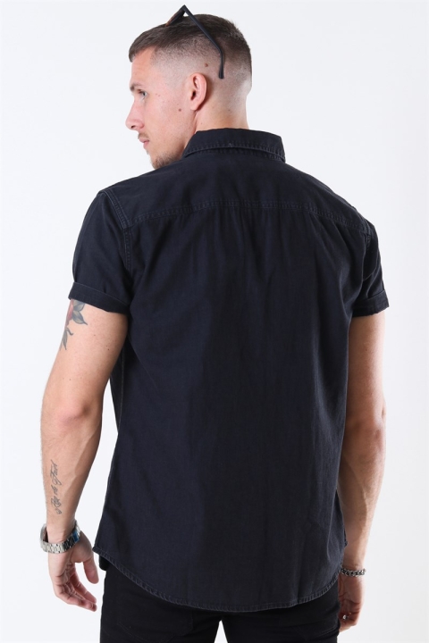 Jack & Jones Sheridan Koszule S/S Black Denim