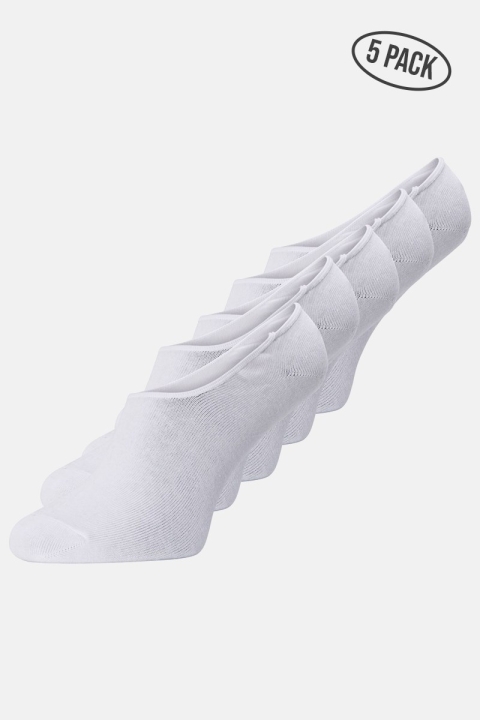 Jack & Jones Basic Multi Invisible Skarpety 5-Pack White