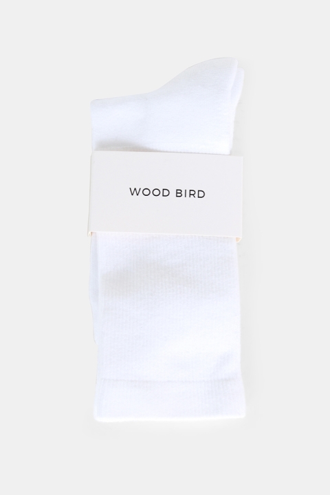 WoodBird Tennis Skarpety Hvid