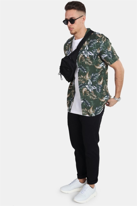 Only & Sons Thomas SS Reg Viscose Koszule Re Deep Forest