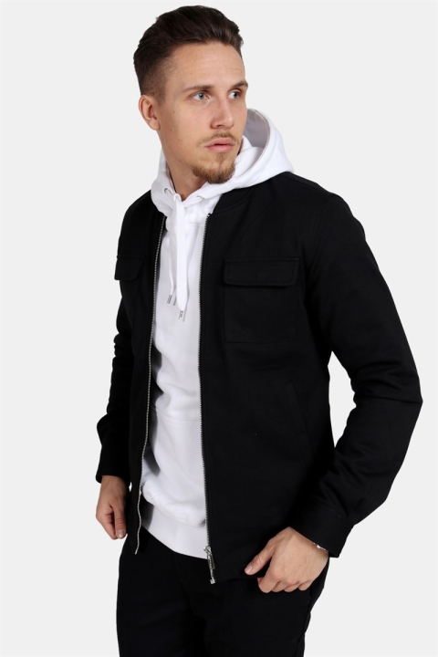 Clean Cut Pocket Jersey Kurtki Black