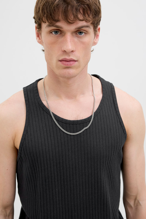 Jack & Jones Infinity Rib Tank Top Black