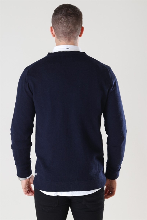 Kronstadt Johannes Merino Dzianina Cardigan Navy