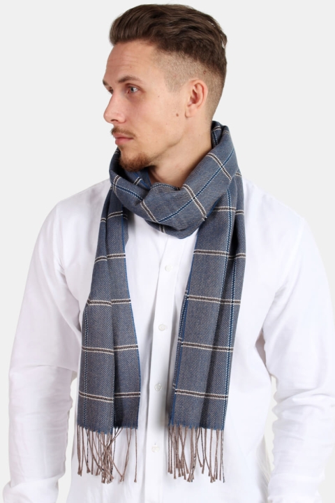 MJM Szaliki Pedro Wool Mix Navy