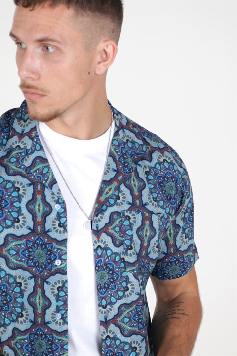 Les Deux Psychedelique Koszule Placid Blue