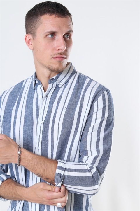 Clean Cut Sälen 146 LS Koszule Blue/Off White