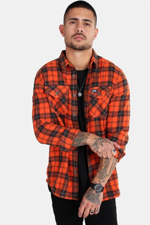 Superdry Rookie Ridge Koszule Broken Twill Orange