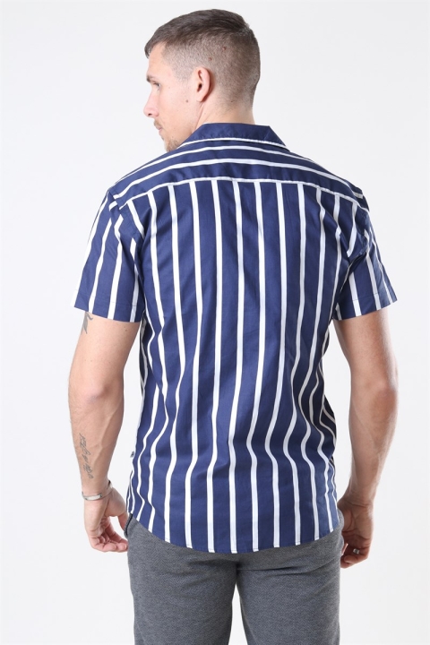 Kronstadt Cuba Koszule Gr. 87 S/S Dark Blue/White