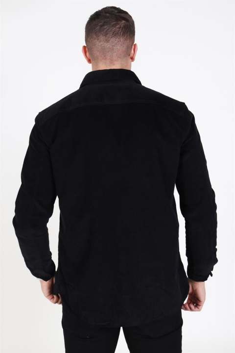 Selected Craig Cord Koszule Black