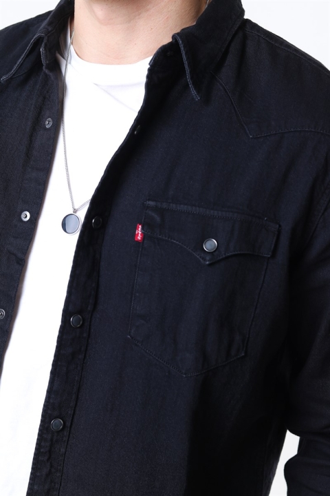 Levis Barstow Western Kurtki Black