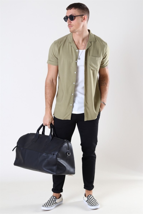 Only & Sons Silo Solid Viscose Koszule S/S Dried Herb
