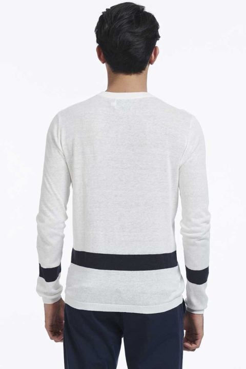 Les Deux Sermine Dzianina White Navy