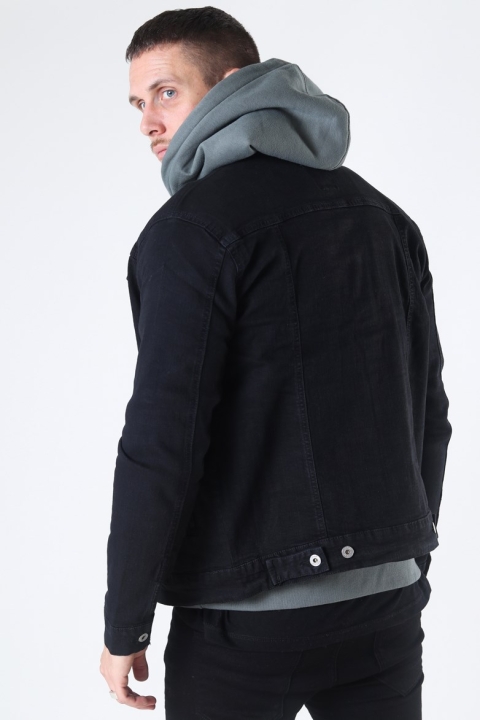 Solid Peyton Denim Kurtki Black Denim