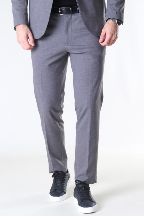 Selected Slim Jim Flex Spodnie Light Grey Melange