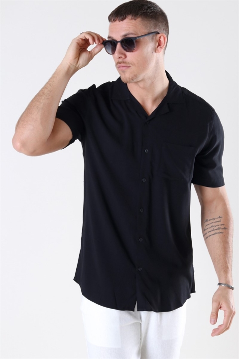 Only & Sons Silo Solid Viscose Koszule Black