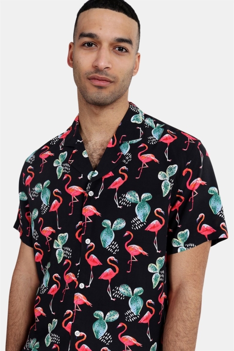 Clean Cut Cactus Bowling Koszule Black