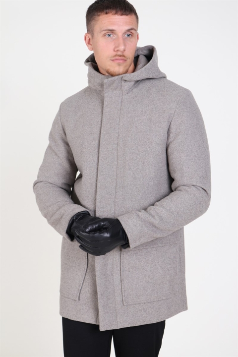 Jack & Jones Roland Wool Parka Kurtki Greige