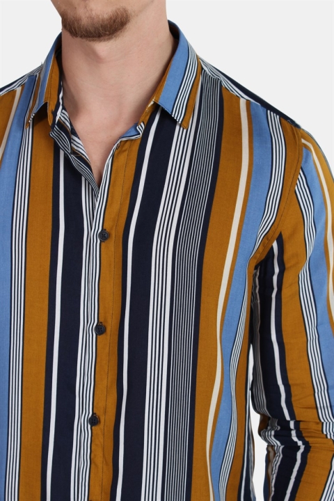 Solid Tinder L/S Koszule Chinese Yellow